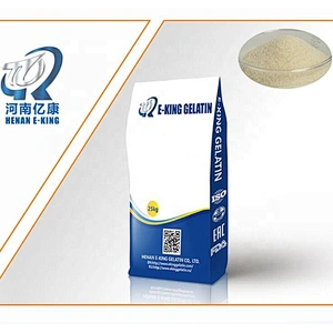 8-60 mesh Standard MUI halal E-KING GELATIN Food Grade Ingredients Halal Kosher Manufacturers Beef Gelatin 120-160 180 bloom